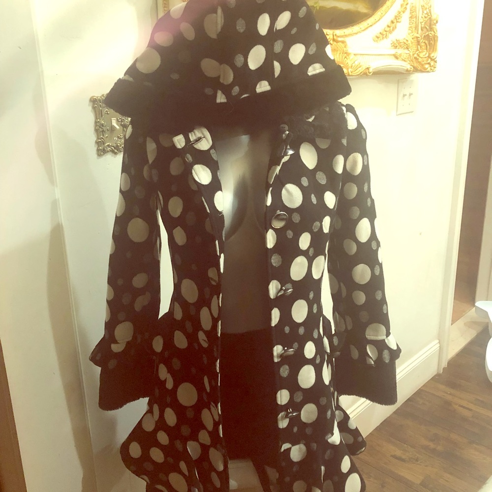 Polka dot coat